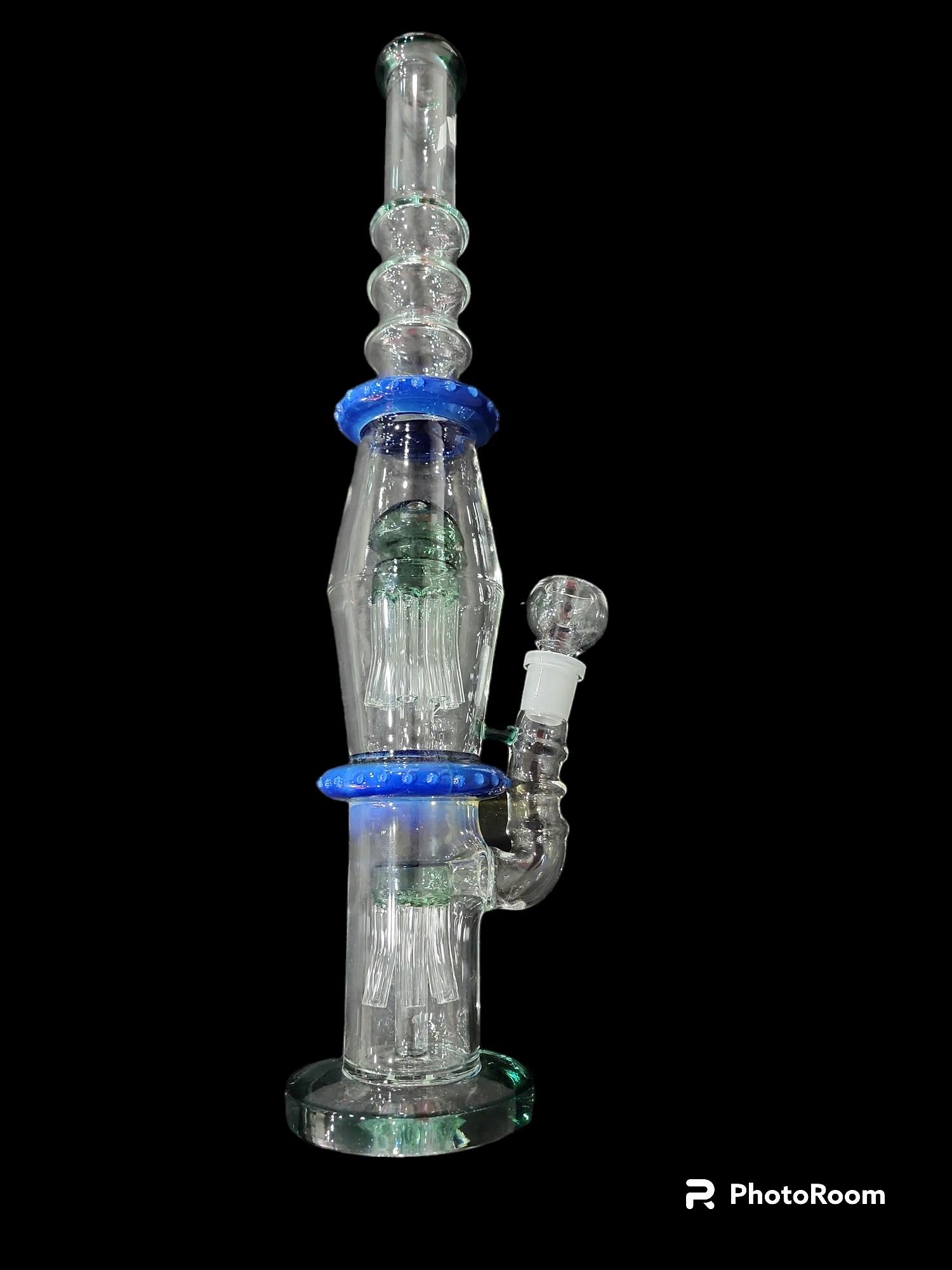 18" Double Tree Perc w/ Saucers