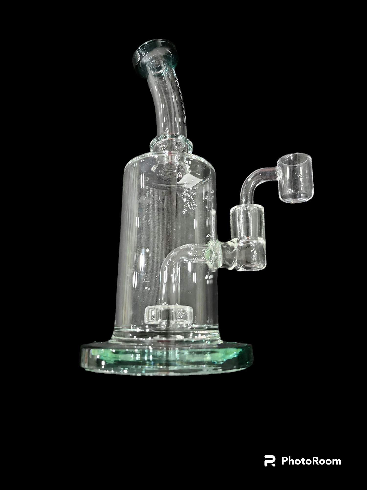 Blown GALAXIA 8" rig w/ showerhead (dark green)