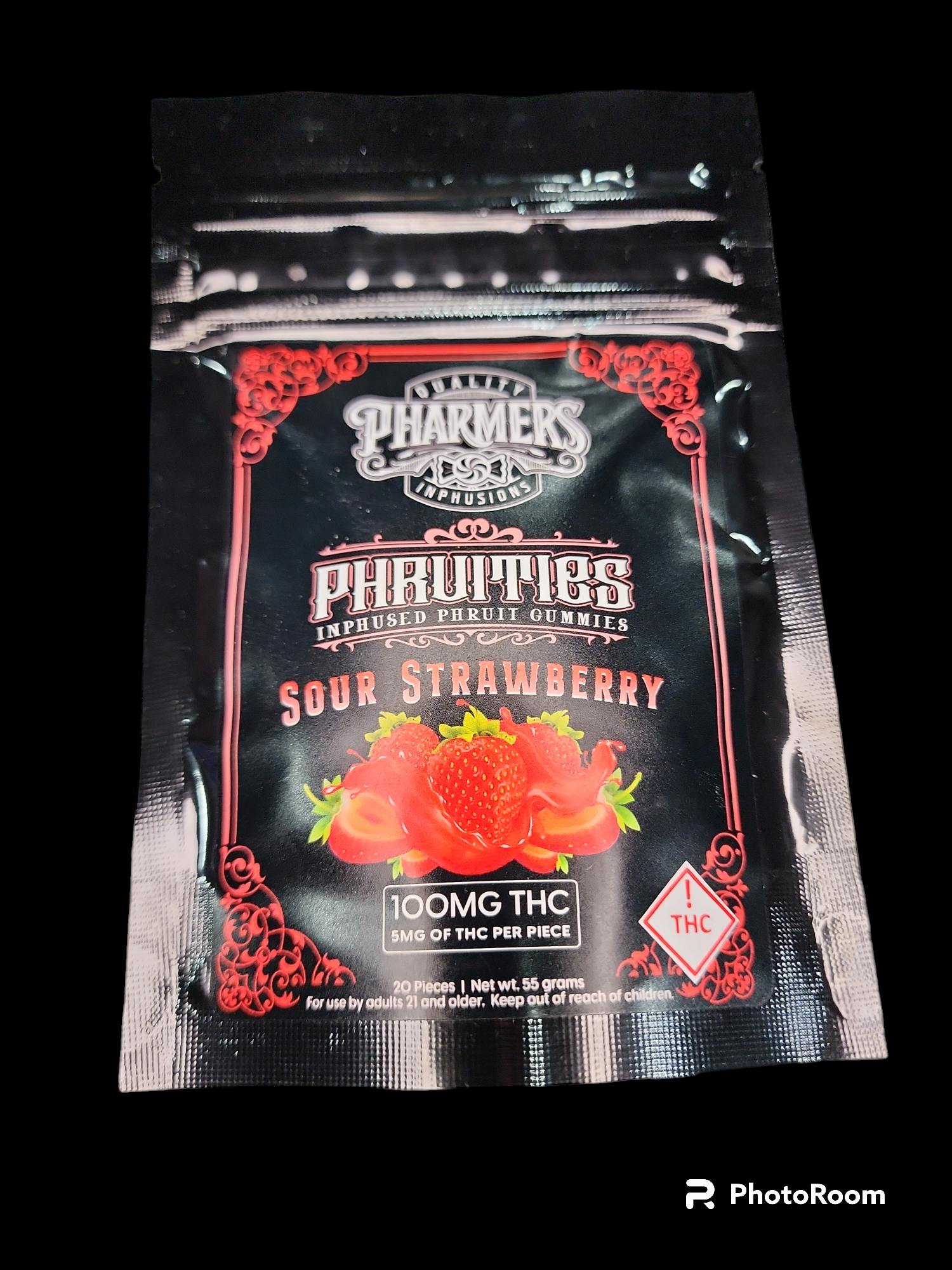 Phruities - Sour Strawberry 100mg