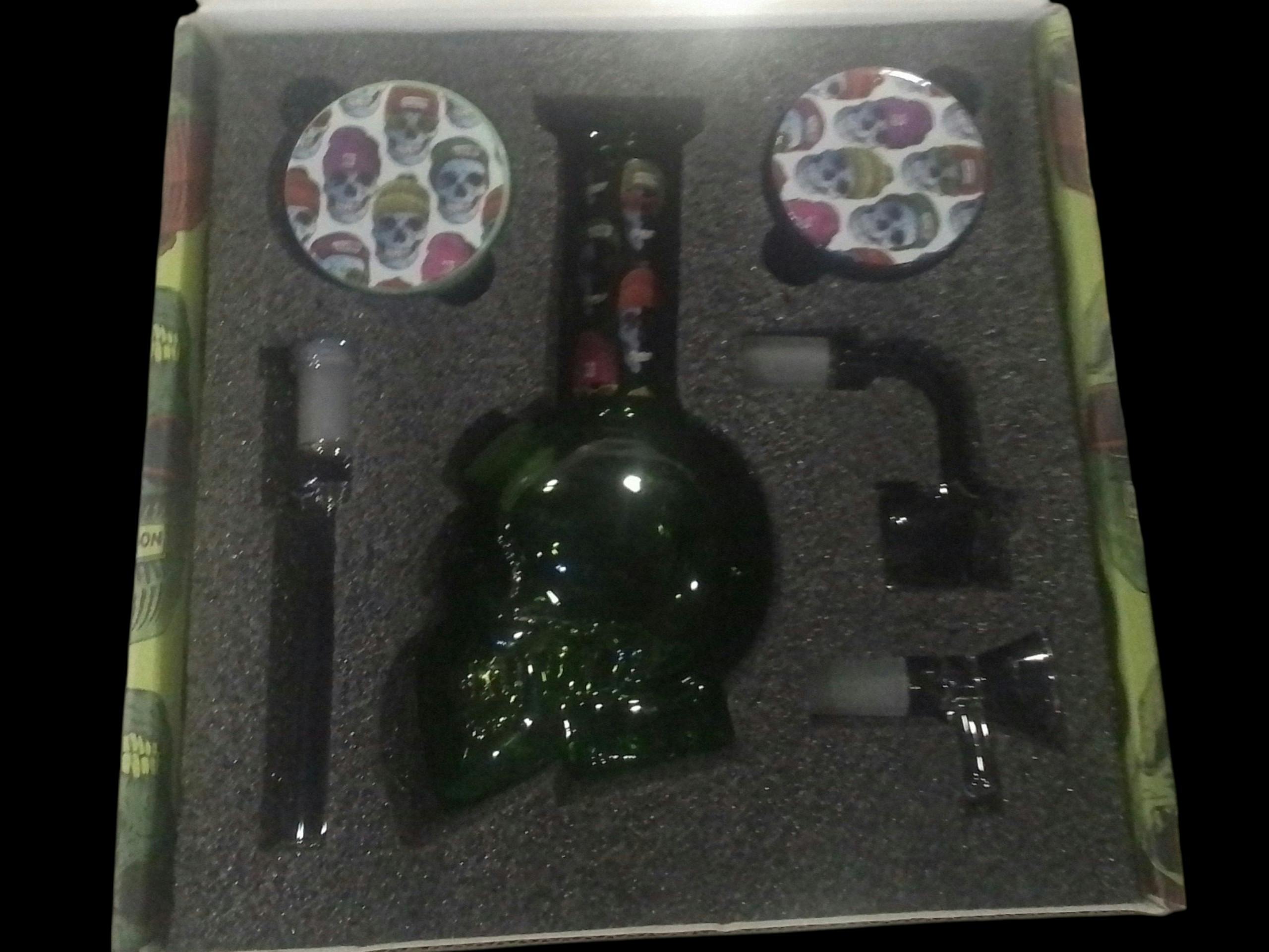 Our Trays Case Bundle Skull / green