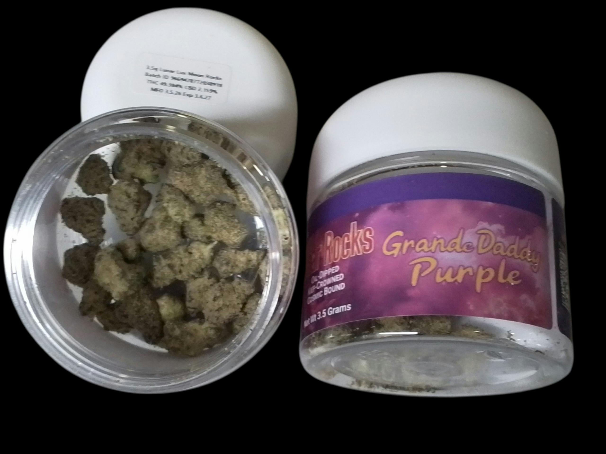3.5G Lunar Lux Moon Rocks | Grande Daddy Purple (I)