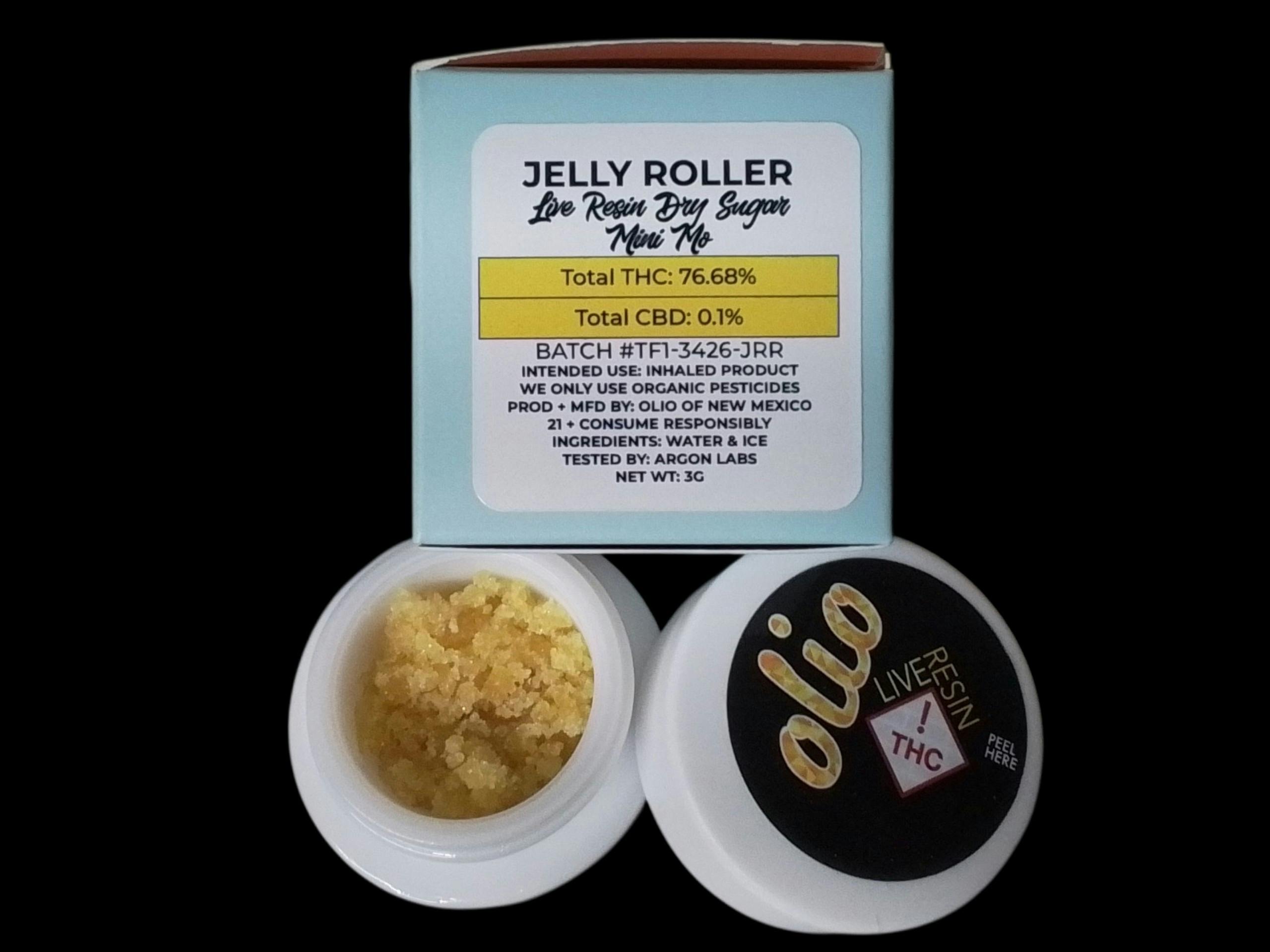 Olio - Mini Mo - Jelly Roller Live Resin Dry Sugar - 3g