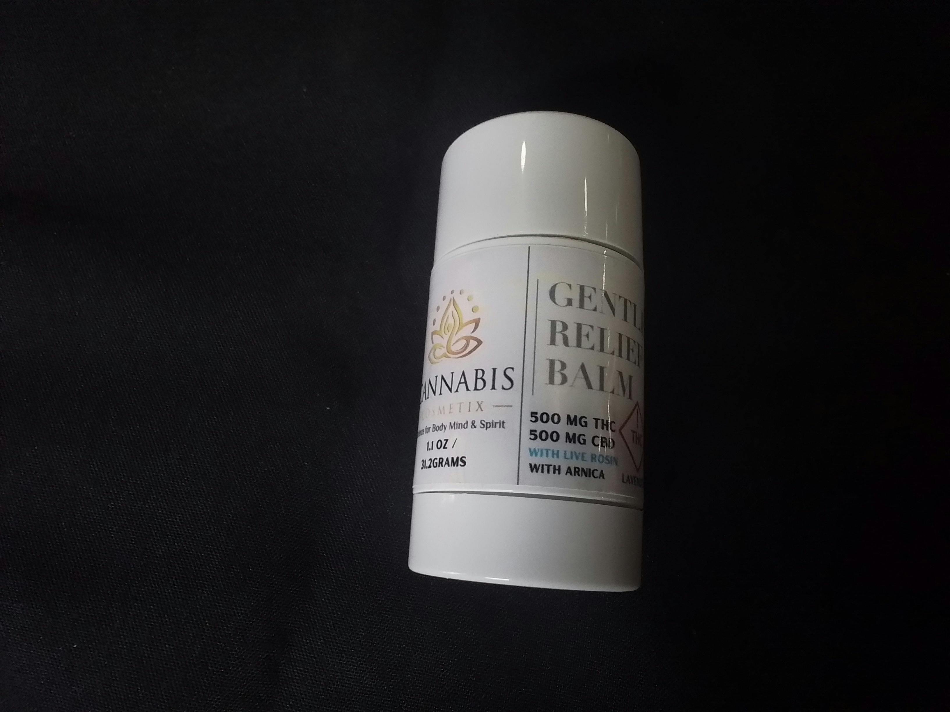 Cannabis Cosmetix - Balm - 1:1 - CBD:THC -500mg:500mg - Gentle Relief Stick - Lavender - Mixed - ...