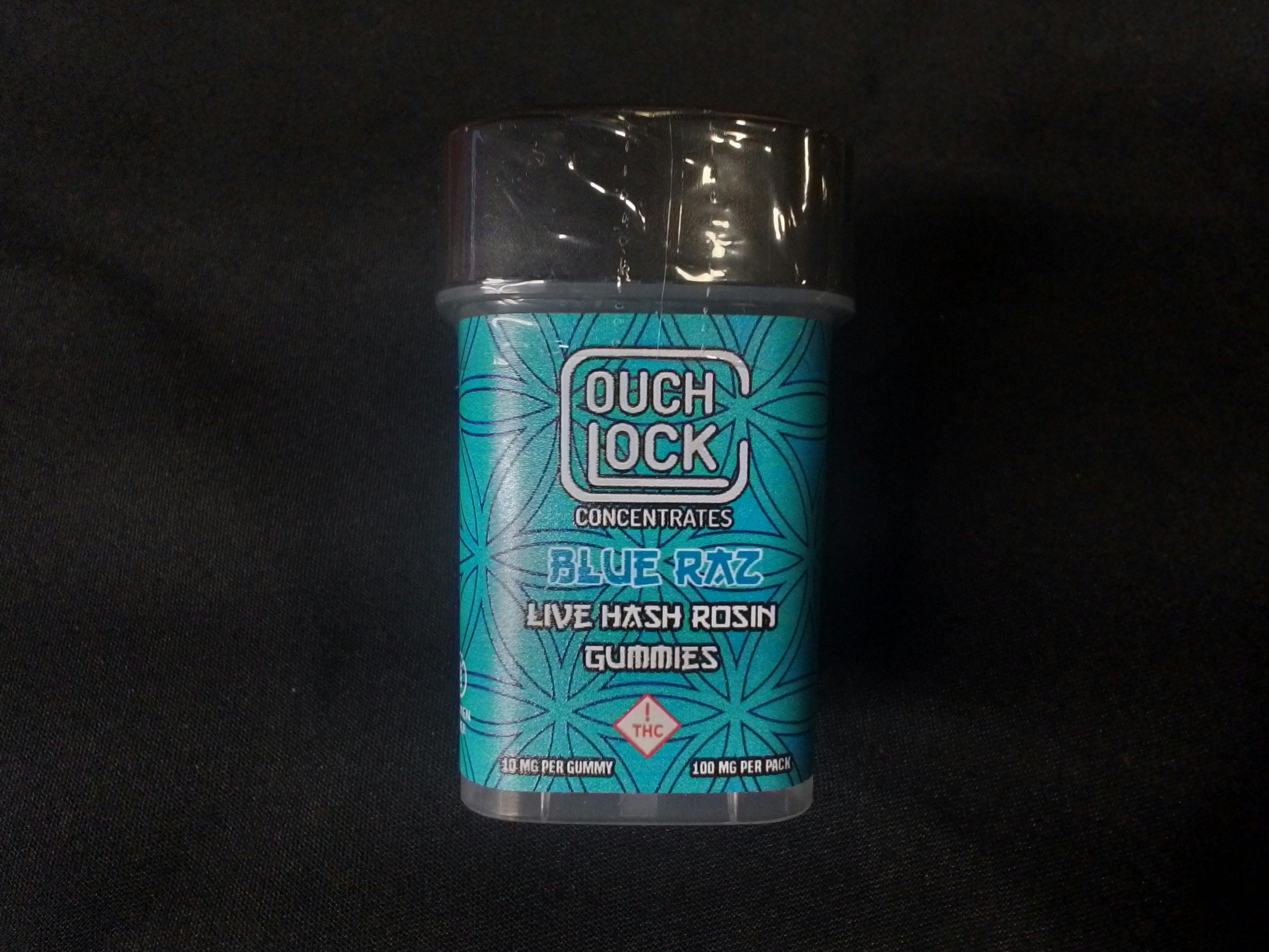 Blue Raz Gummy 100mg THC Hash Rosin Edible