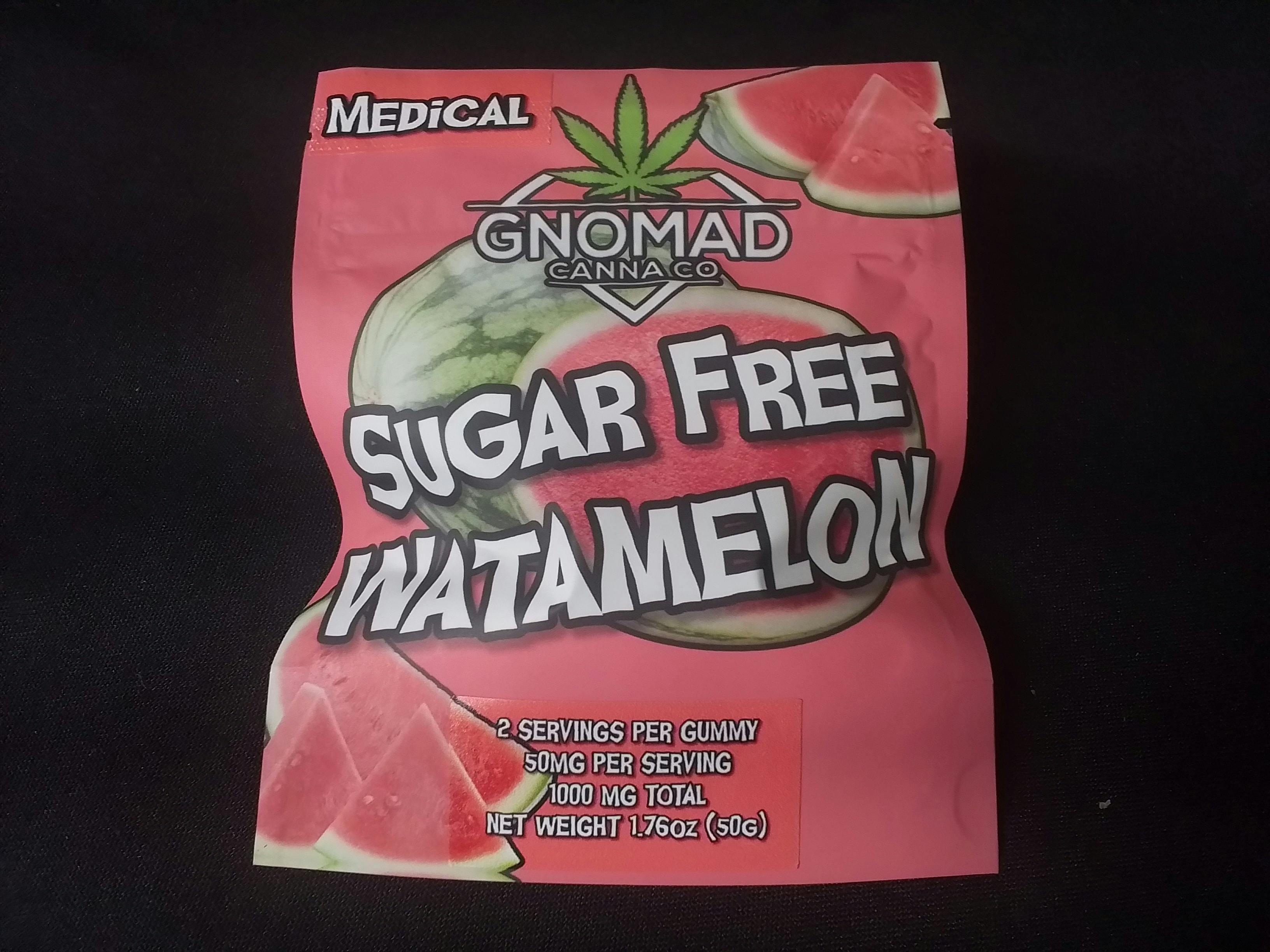 GNOMAD GUMMIES - SUGAR FREE WATAMELON (MED) 1000MG