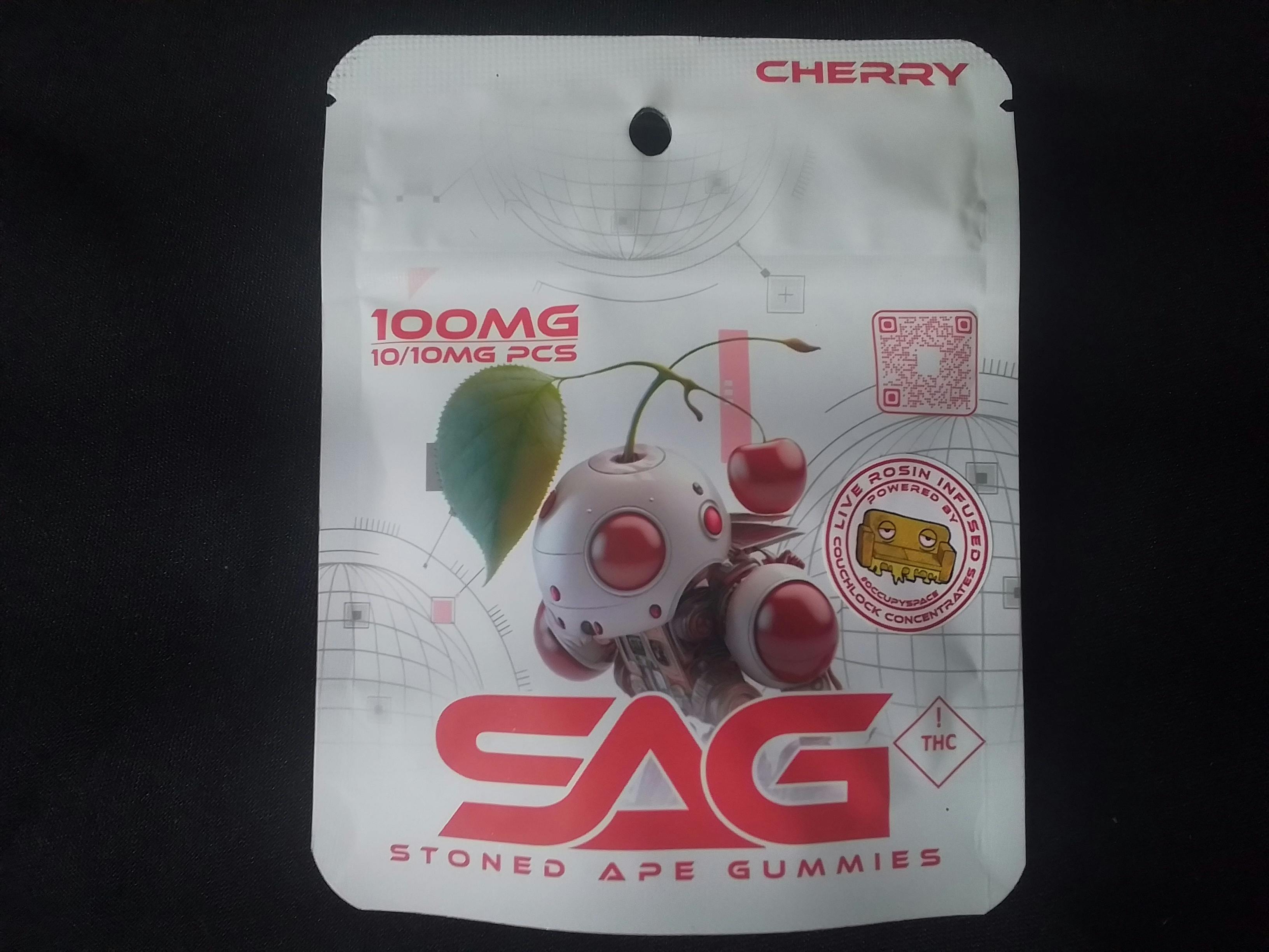 SAG Cherry 100mg gummies