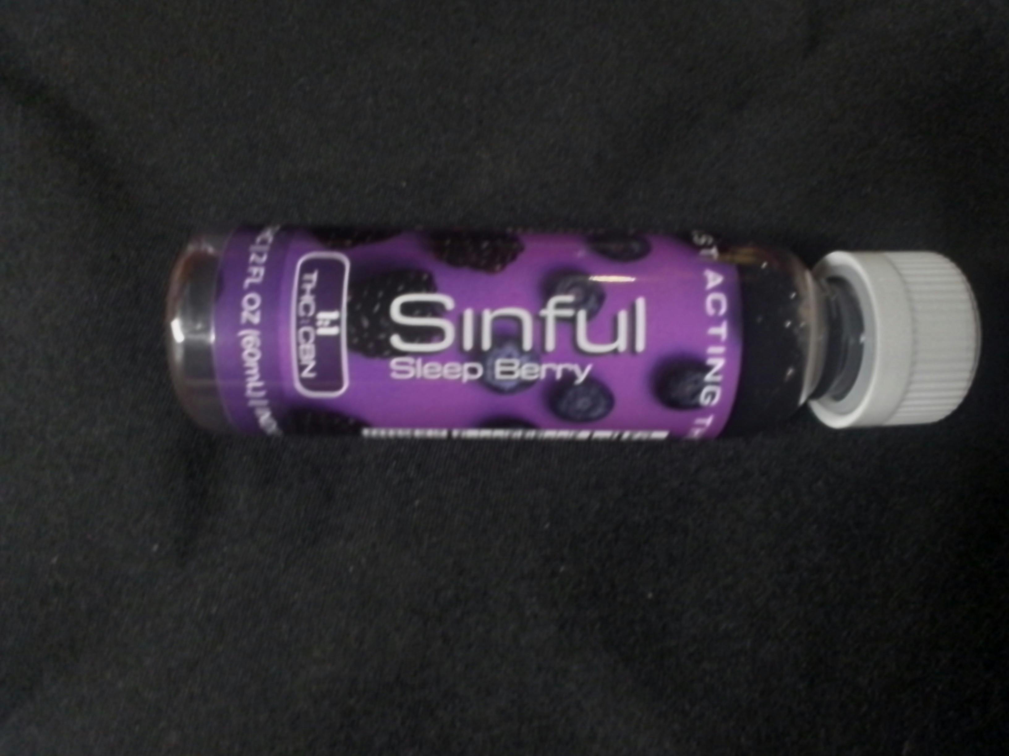 Sinful Beverages - Sleepberry (1:1 THC/CBN) - 100mg Shooter