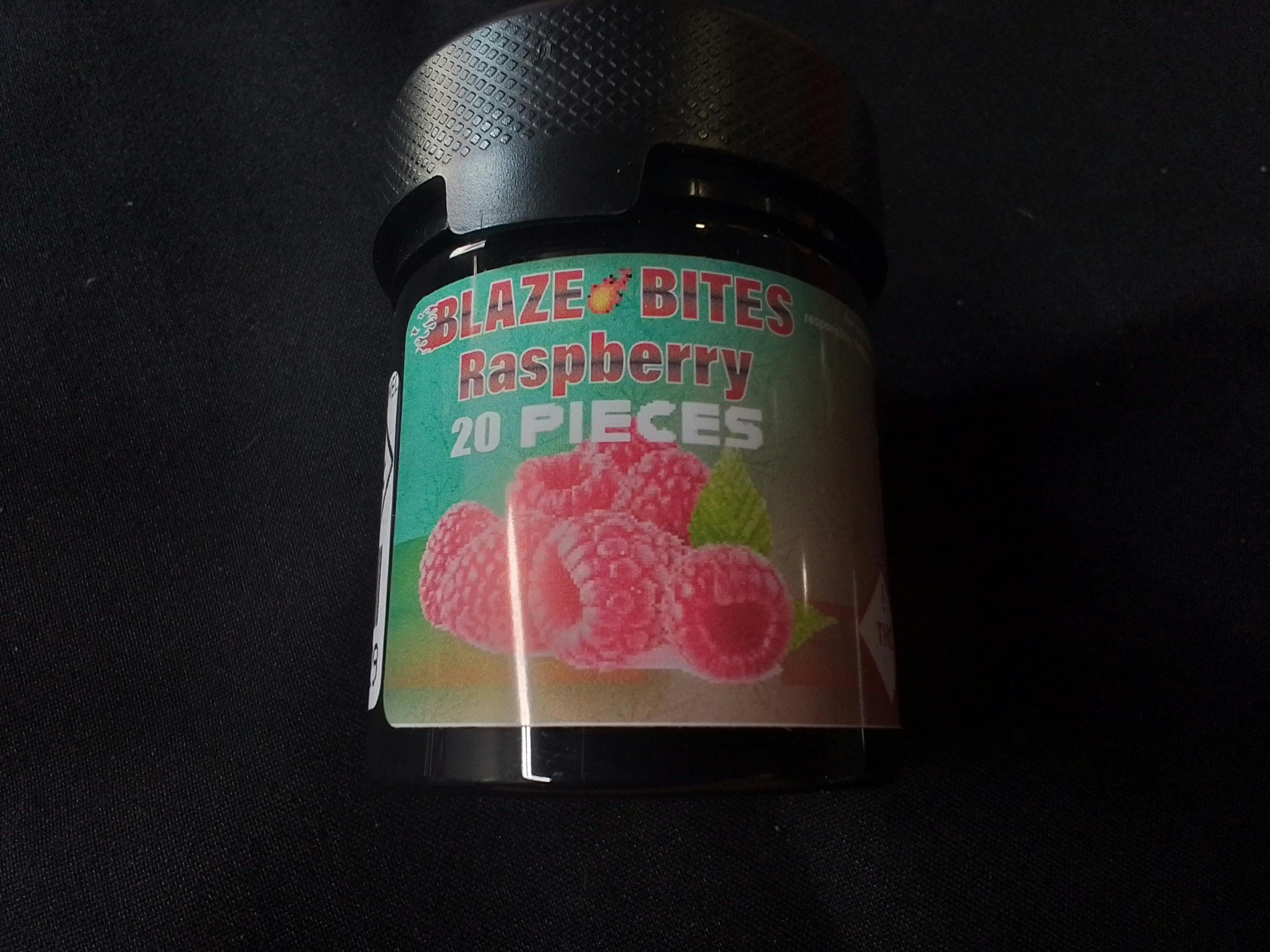 GH BLAZE BITES RASPBERRY 1000MG MED