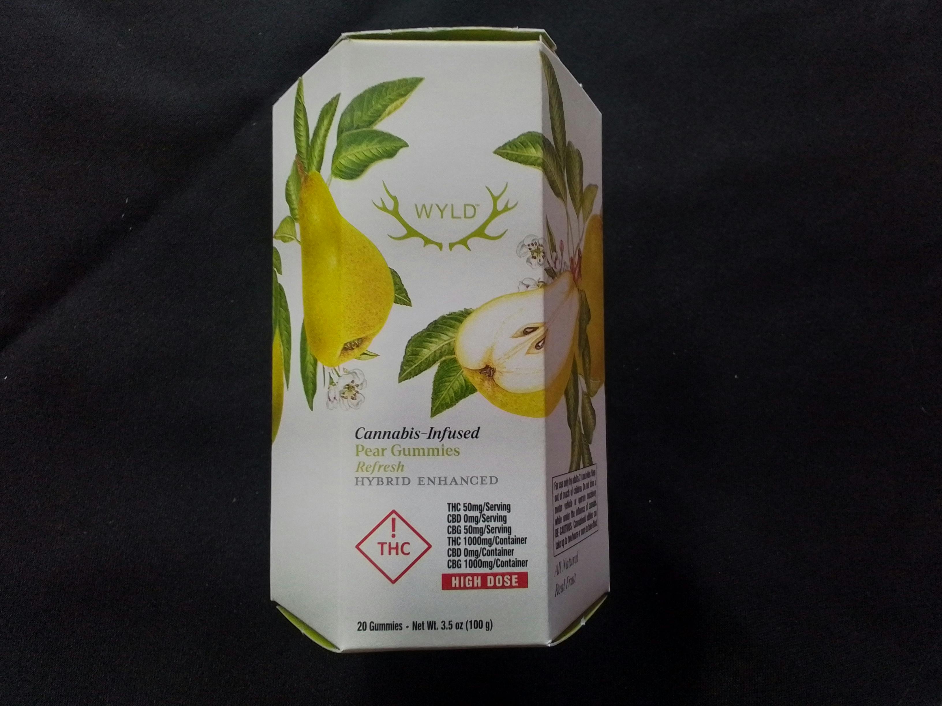 Pear 1:1 THC:CBG Hybrid Enhanced Gummies | 1000mg | 20ct | 50mg/ea