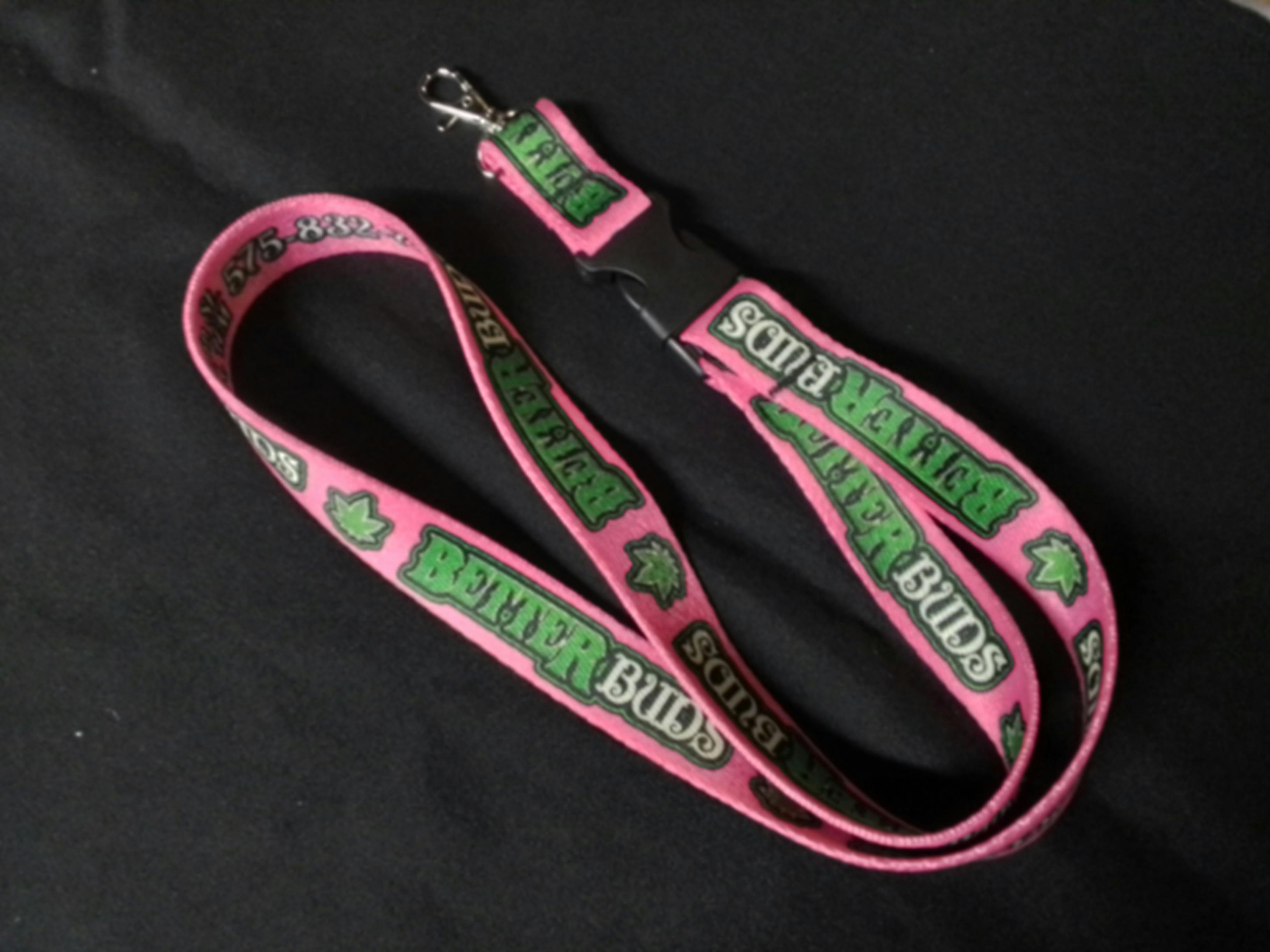 Lanyard Solid Hot Pink at Better Buds