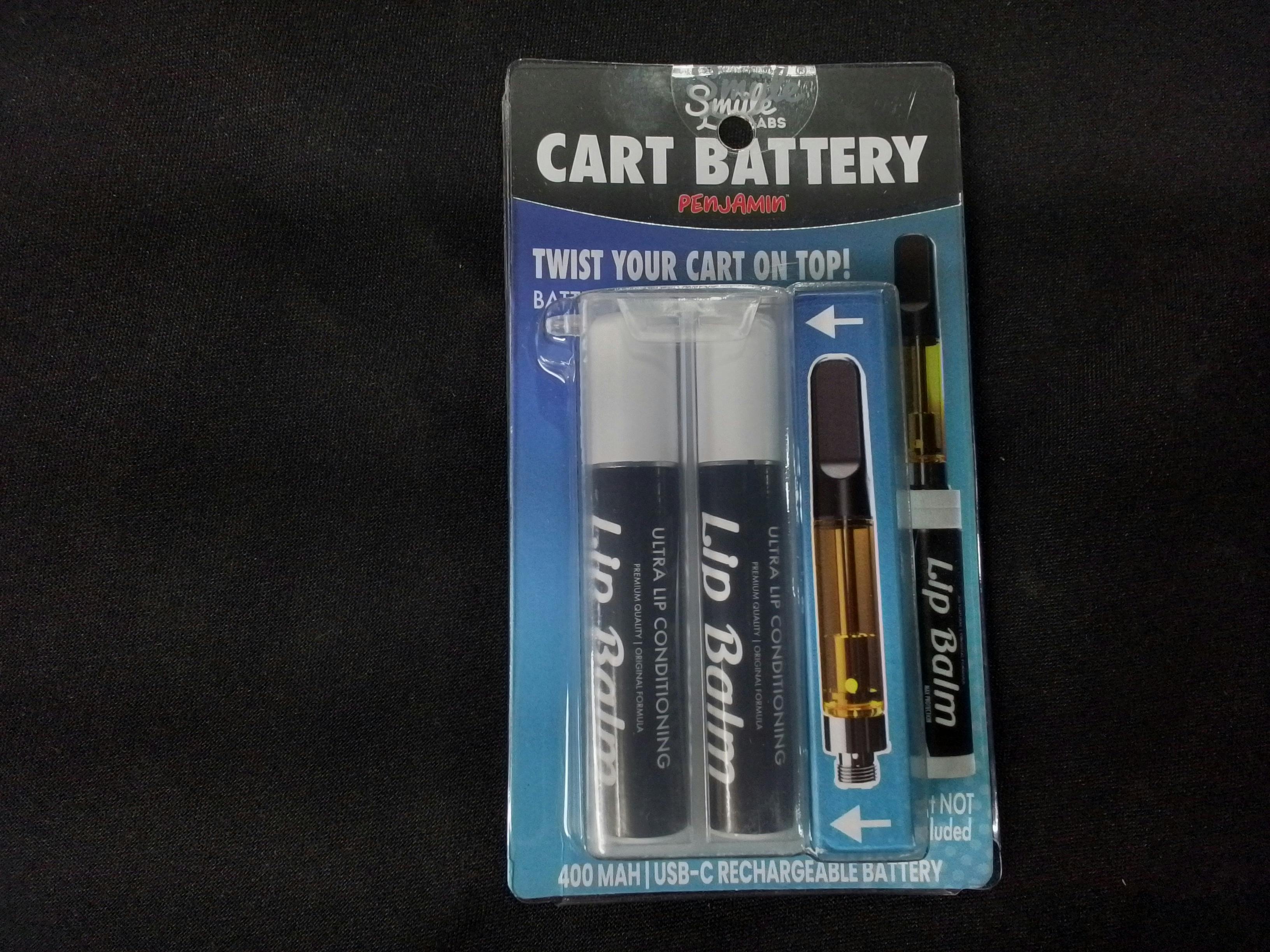 SMYLE Labs - Lip Balm 400mAh 510 Thread Battery and Storage, Black and Blue