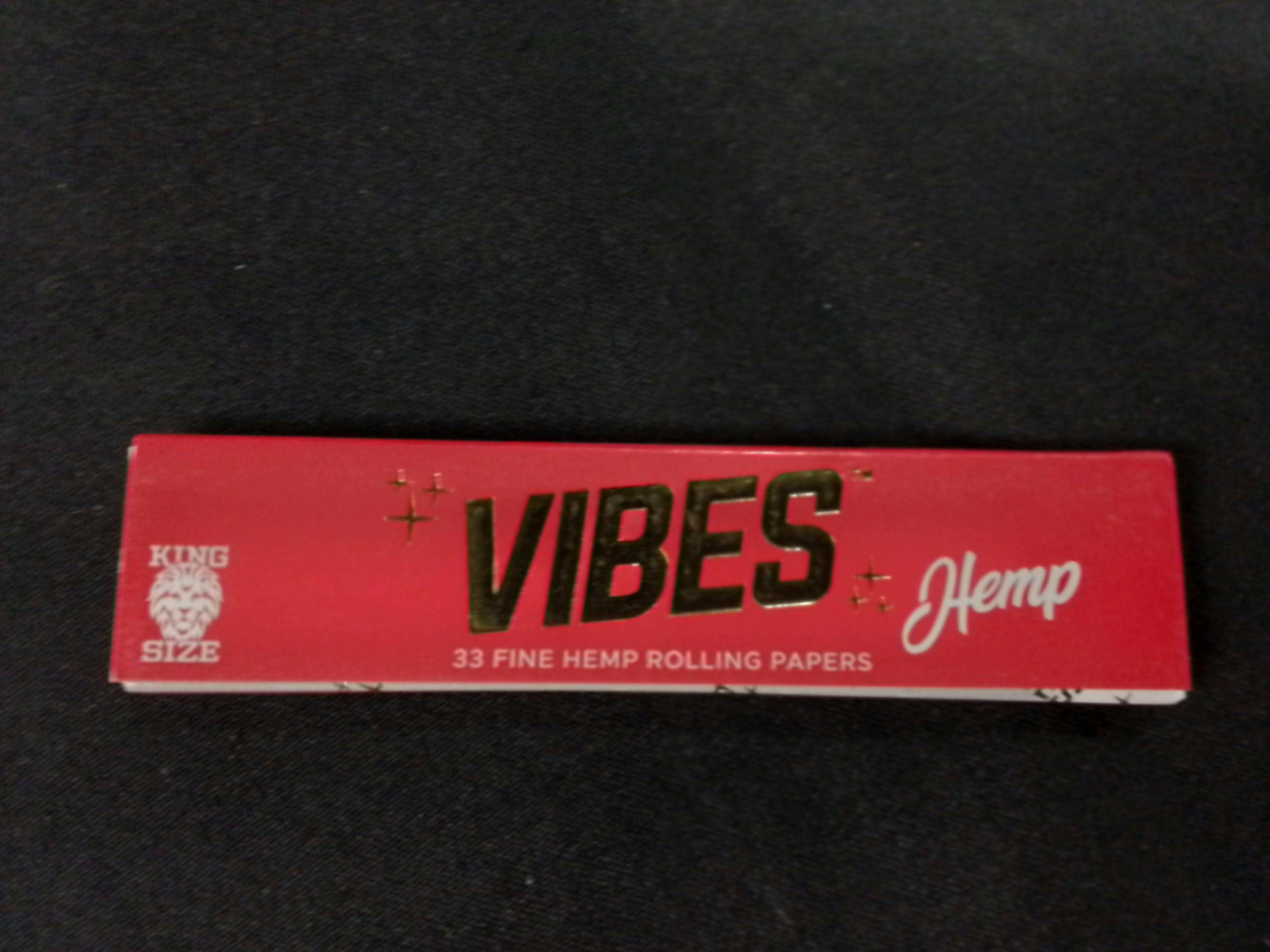 Vibes Rolling Paper King Size Slim Hemp