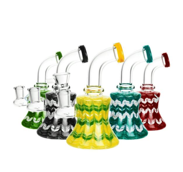 High Mountain Imports - 6.5" Stacked Ring Mini Water Pipe
