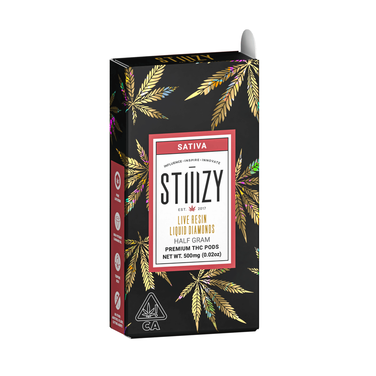 Vape Cartridge - PURPLE HAZE .5G Live Resin Liquid Diamonds Pod - STIIIZY