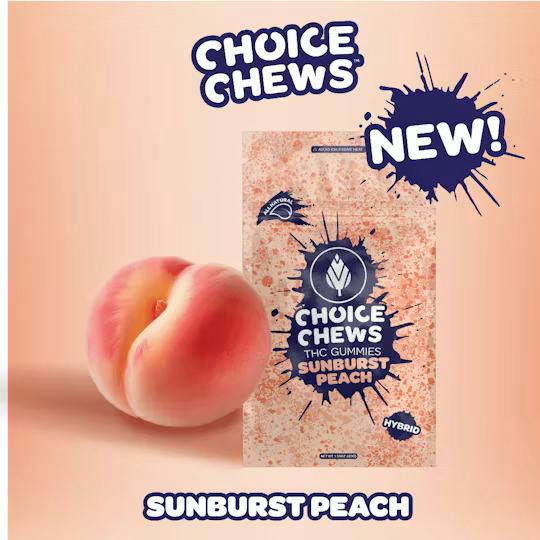 Choice - Sunburst Peach - 200mg Gummies