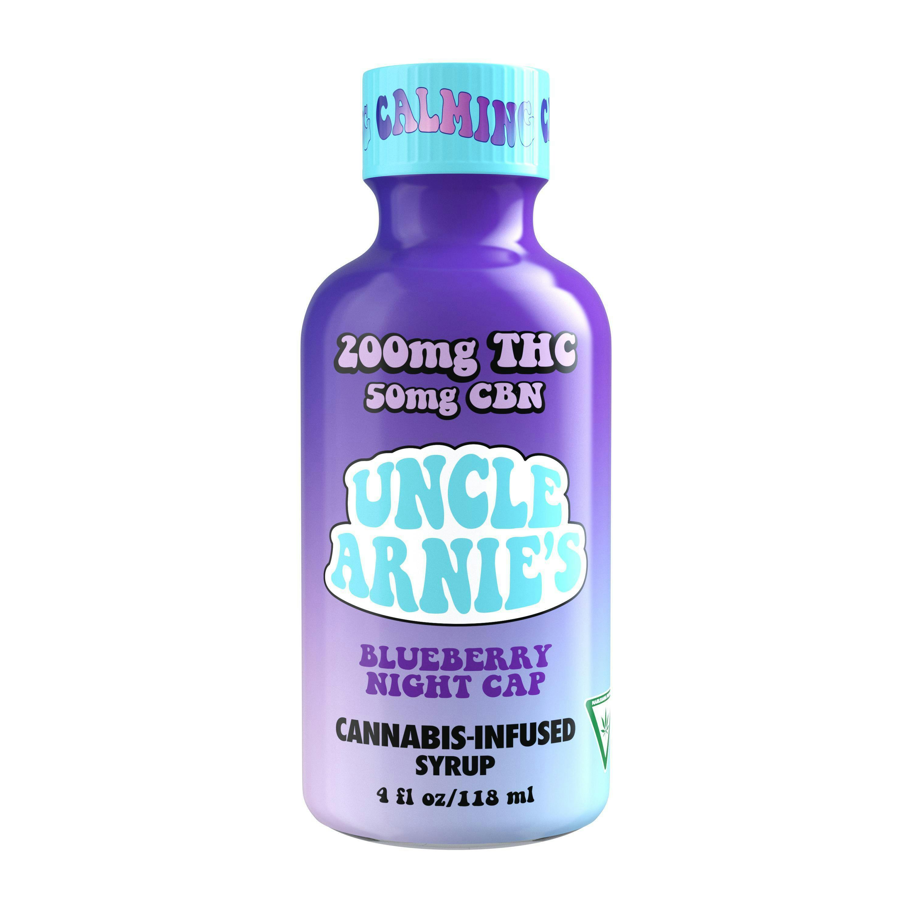 Uncle Arnies - Blueberry Night Cap Syrup 4:1 - 200mg + 50mg CBN