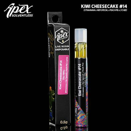 Apex Solventless - Kiwi Cheesecake - .5g Live Rosin Disposable