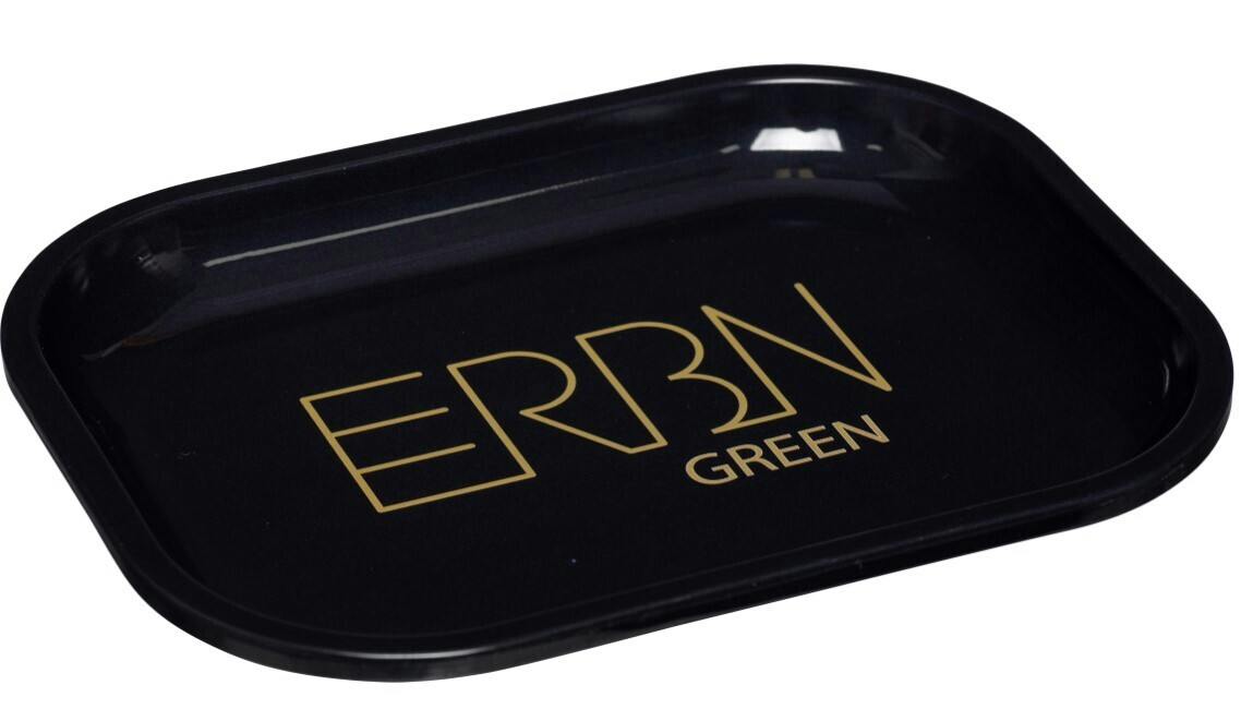 TIN ROLLING TRAY DESIGN 2 - BLACK