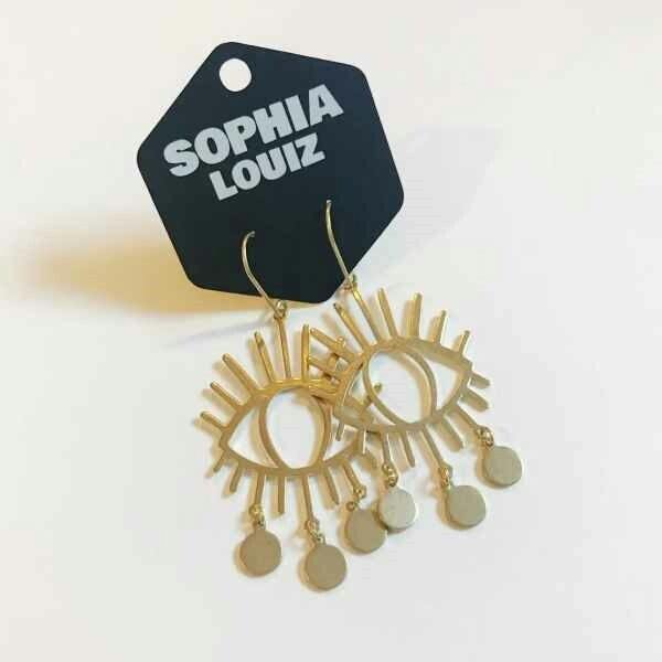 Sophia Louiz - Iris Earrings - Brass