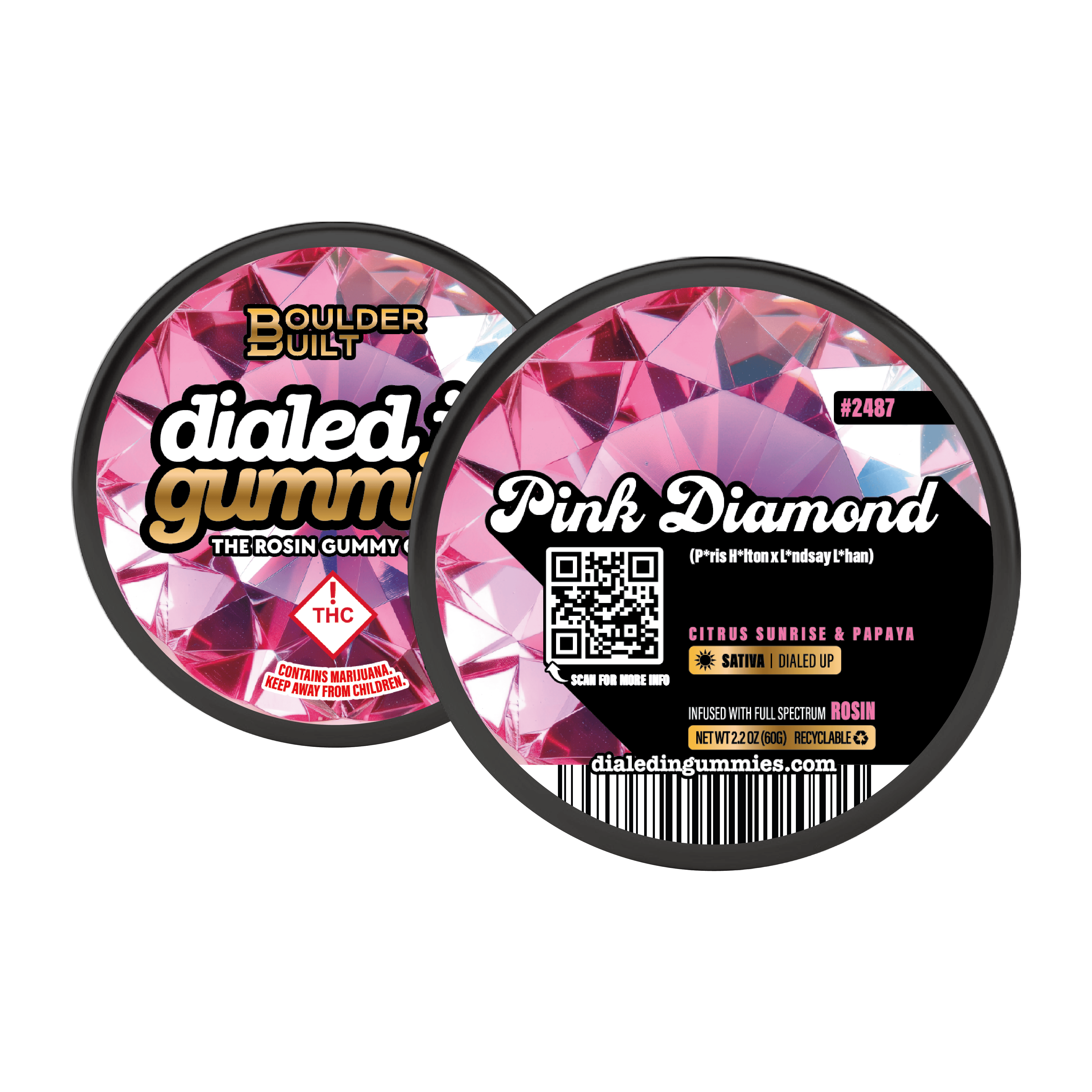 Dialed In-Rosin Gummies-Pink Diamond (S)