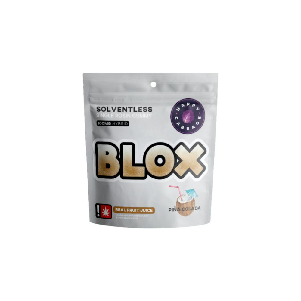 Piña Colada "BLOX" Gummy: Happy Cabbage Farms