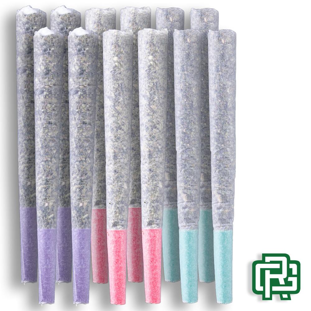 Trap Fuel, Tripple Cake, and Grape Snow Train Pre-Rolls | 1g 12pk | Exotic Blendz