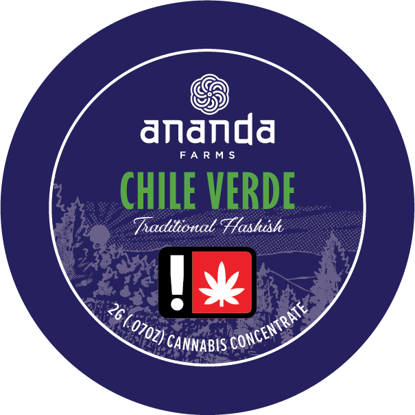 Chile Verde Hash Concentrate: Ananda Farms