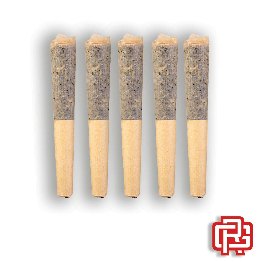 Oregon Strawberries Flavored Pre-Rolls: 0.5g 5pk (Distillate-Infused) - Sticks