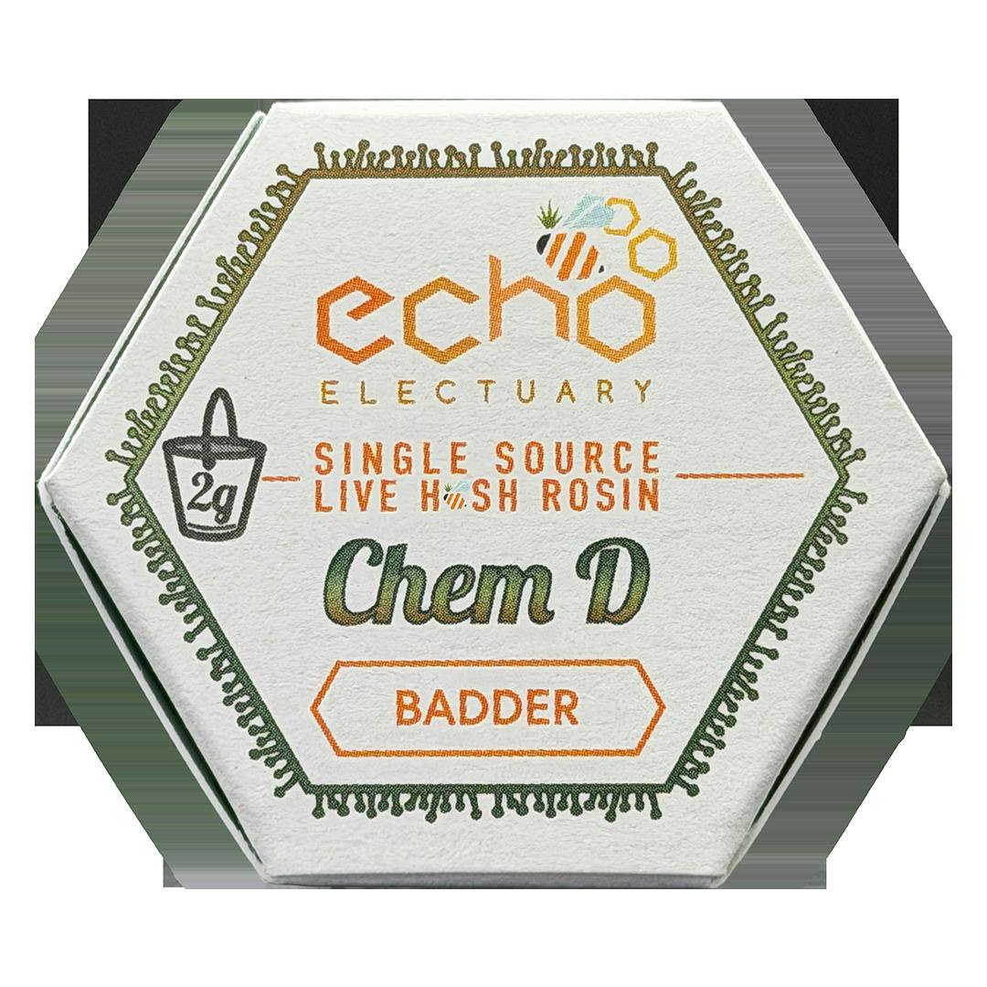 Chem D Rosin Concentrate | 2g (70µ-120µ Live Hash Rosin) | Echo Electuary