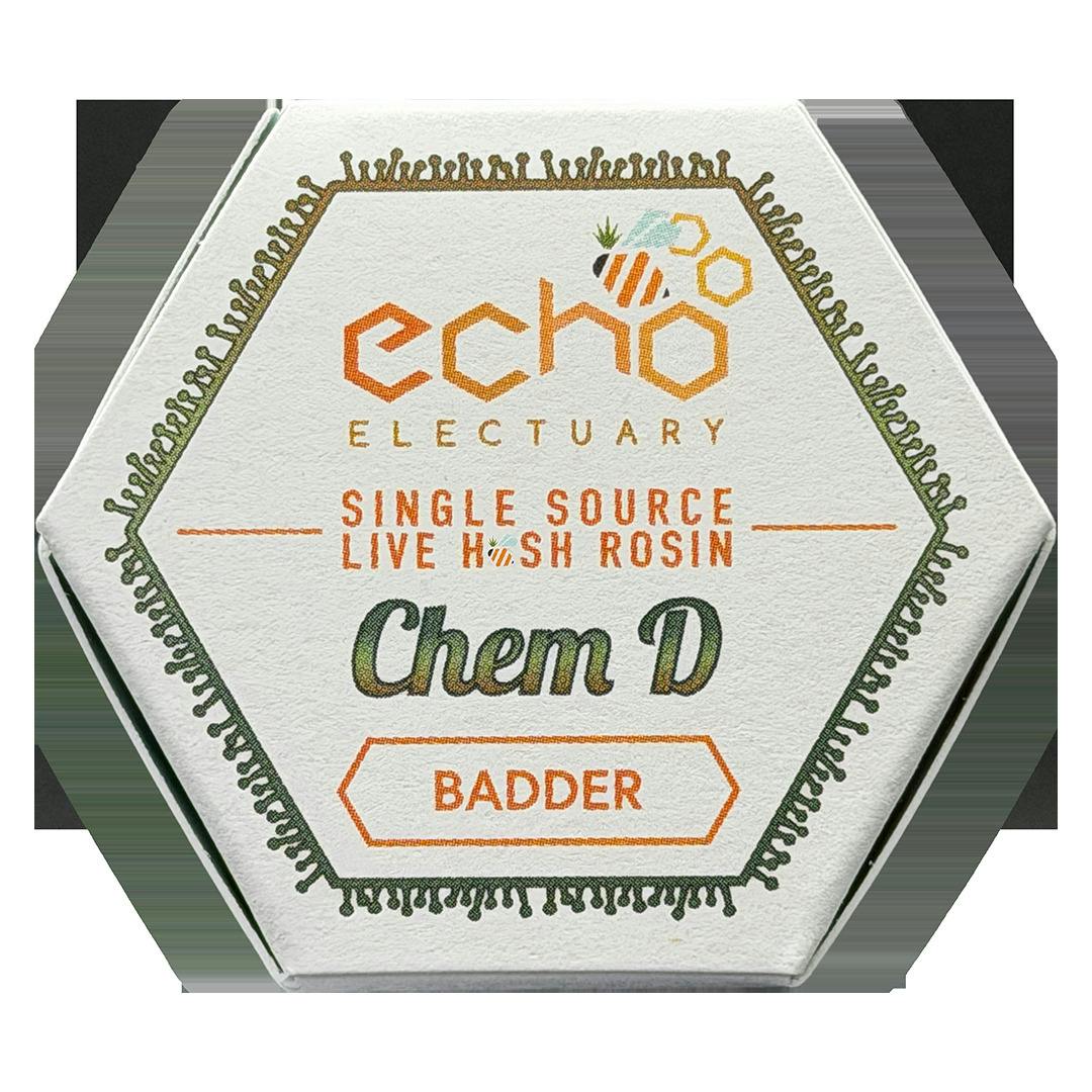 Chem D Rosin Concentrate | 1g (70µ-120µ Live Hash Rosin) | Echo Electuary