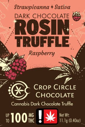 Raspberry Dark Chocolate Truffle: Crop Circle