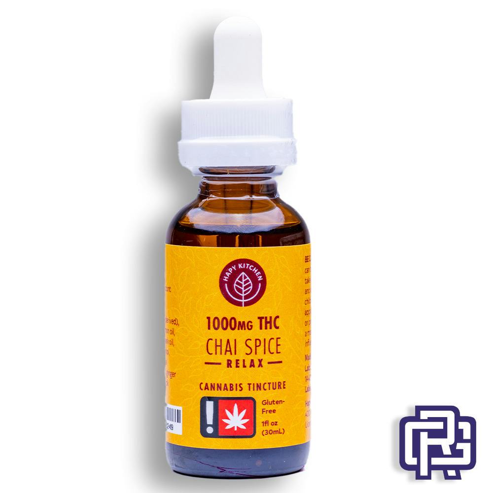 Chai Spice "Relax" Tincture | 30mL 1000mg (THC) | Hapy Kitchen