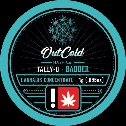 Tally-O Rosin Concentrate | 1g (70µ-140µ Live Hash Rosin) | Out Cold Hash Co.