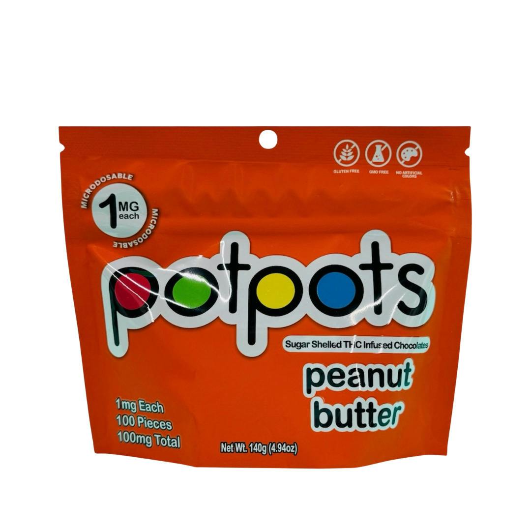 Potpots - 100mg Milk Chocolate - Peanut Butter