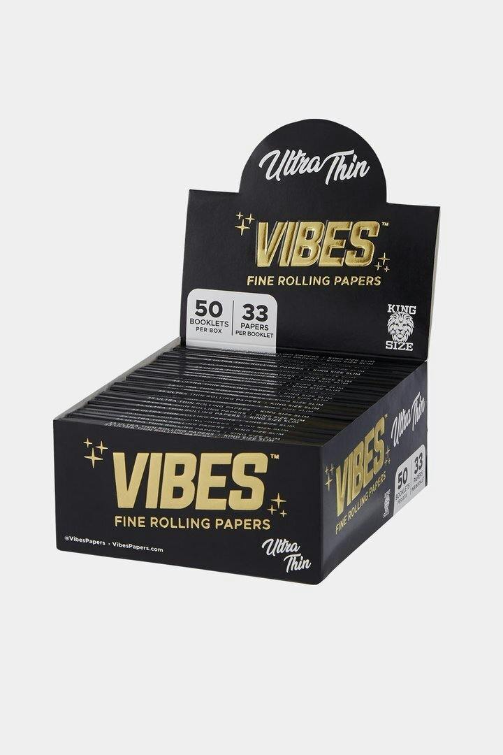 Vibes - Rolling Papers - Ultra Thin - Black - King Size