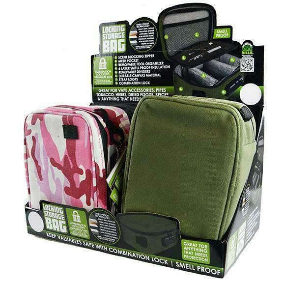 Zilla Smokezilla Smell Proof Locking Storage Bag 4pc Display