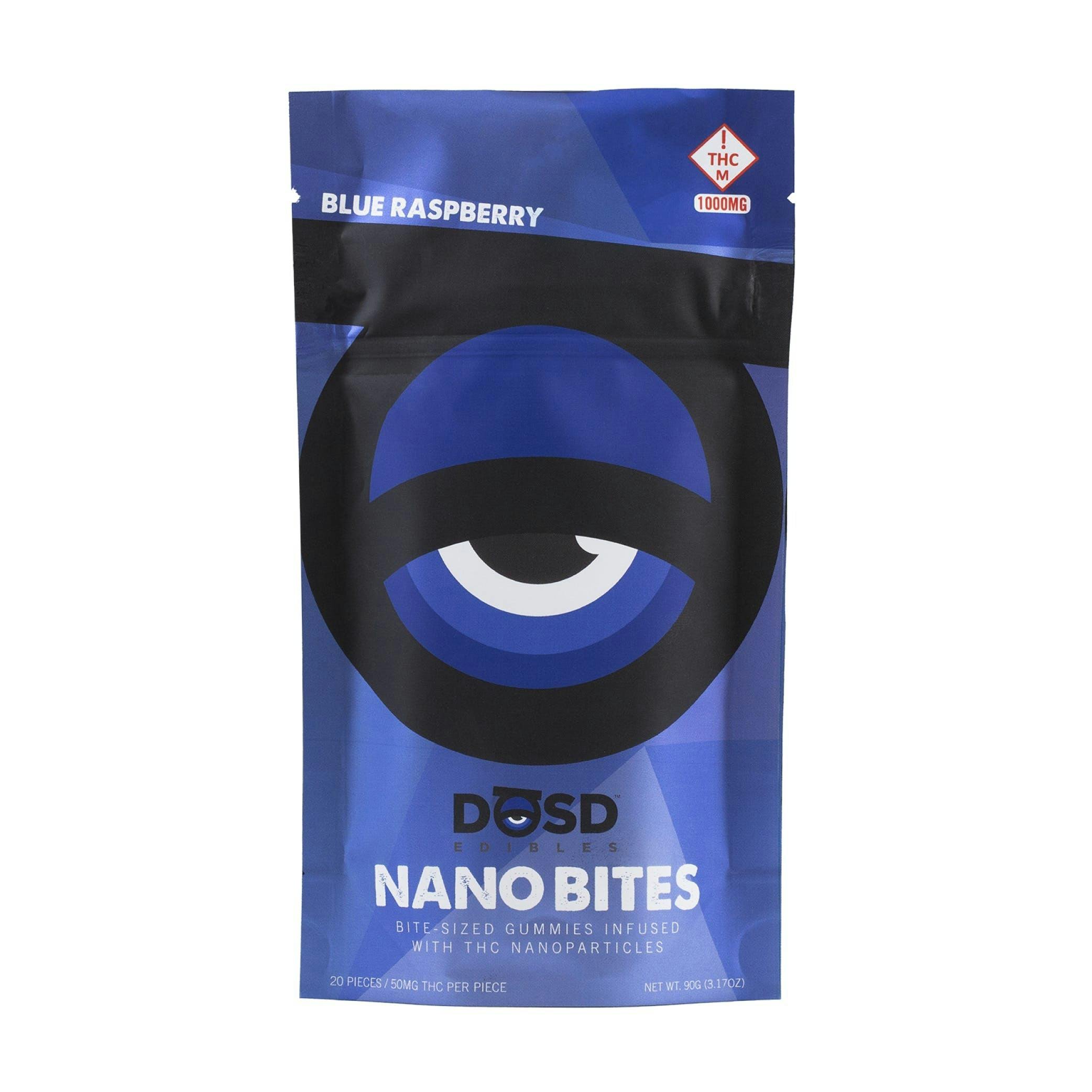1000mg Blue Raspberry Sativa Gummies | DOSD