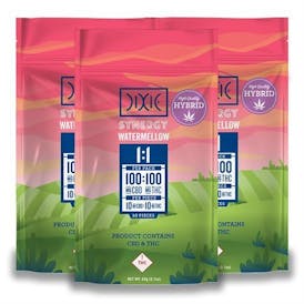 Dixie - 100mg CBD / 100mg THC - Gummies - Watermellow (Hybrid)
