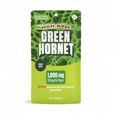 Green Hornet - High Dose - Green Apple - 1000mg (20 x 50mg) *MEDICAL