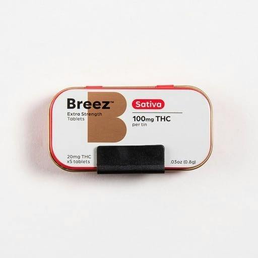 Breez Extra-Strength Sativa THC Tablets Tin