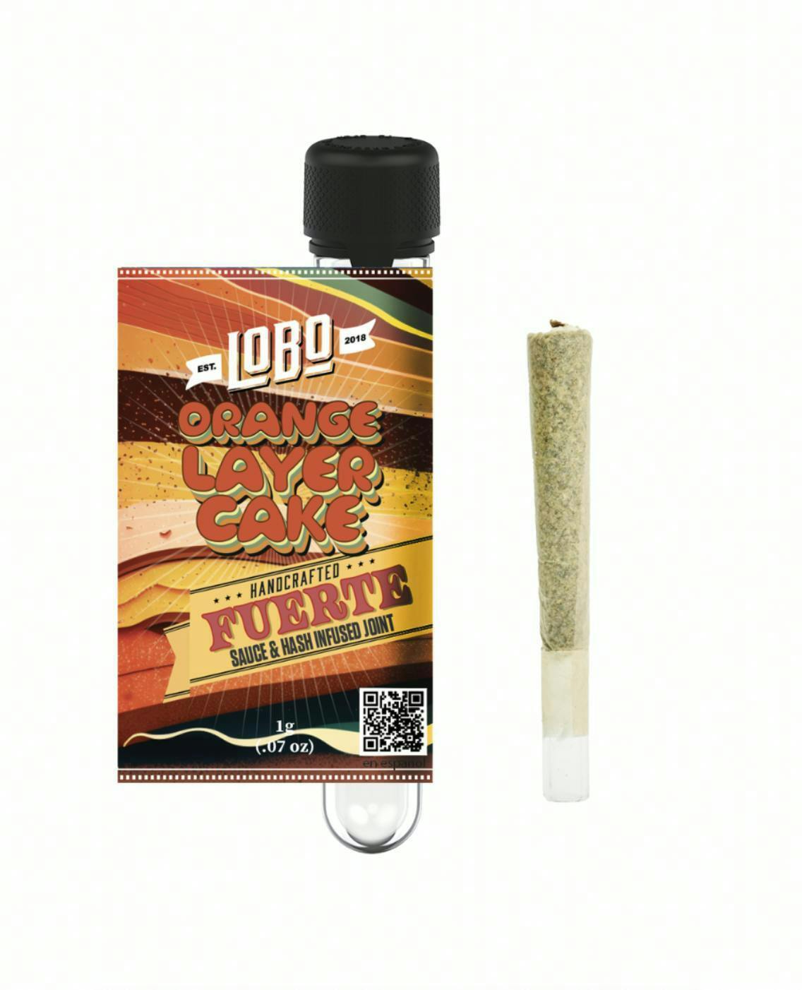 Lobo - Orange Layer Cake "Sauce & Hash" Infused - Preroll - 1g