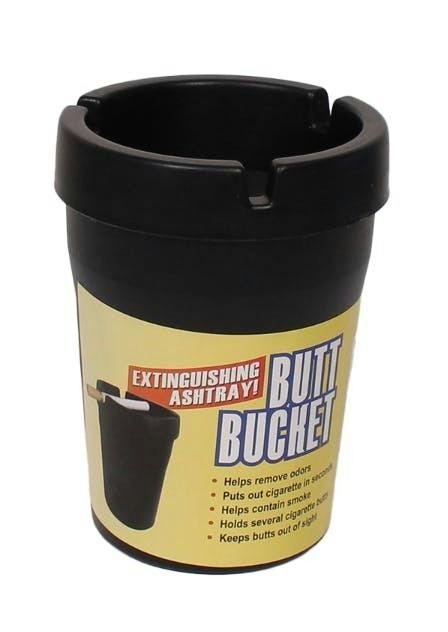 Butt Bucket Ashtray Black