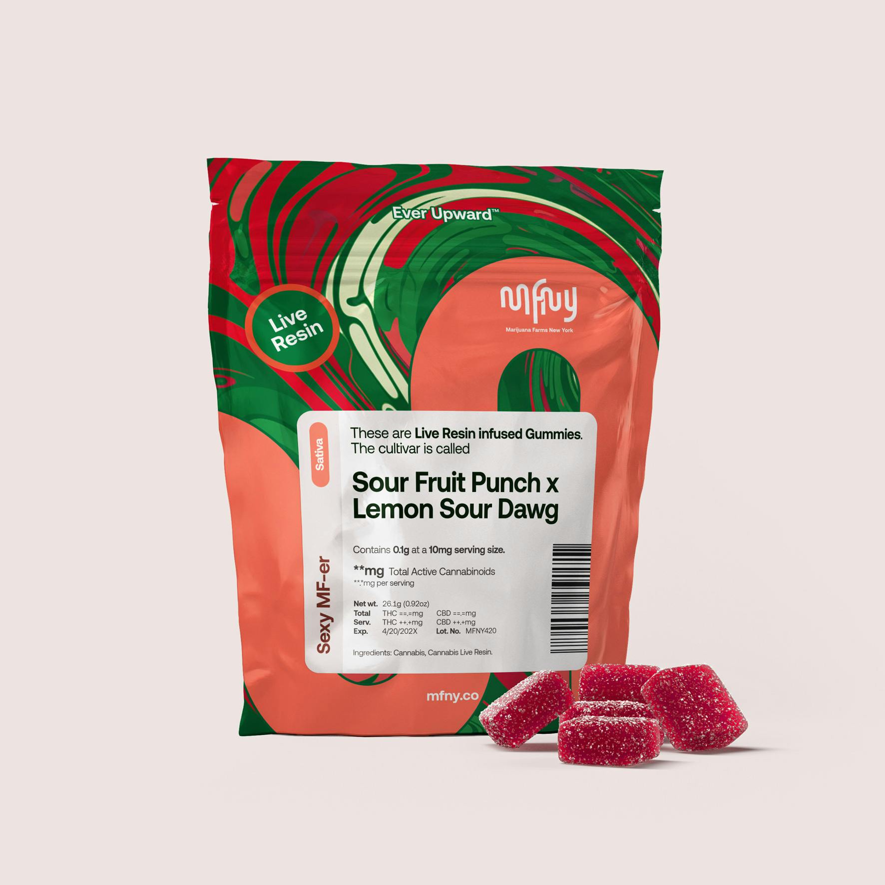 Sour Fruit Punch x Lemon Sour Dawg | Live Resin Gummies | 10 Pack