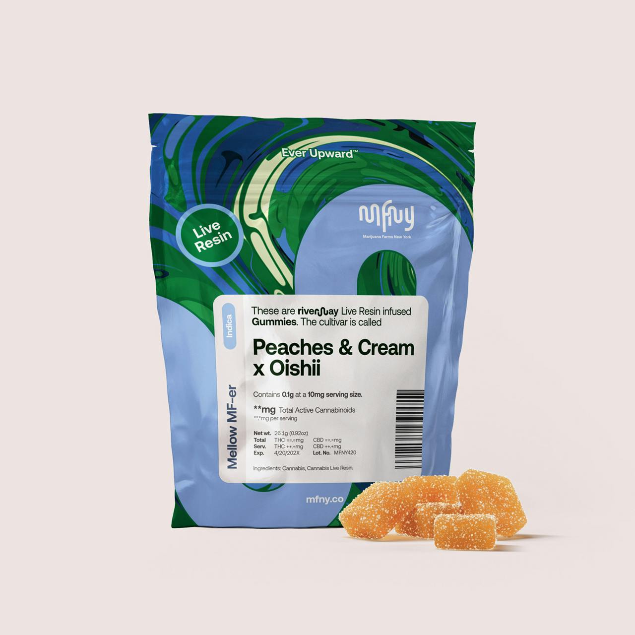 Peache x Oishii Live Resin Gummies 10 Pack
