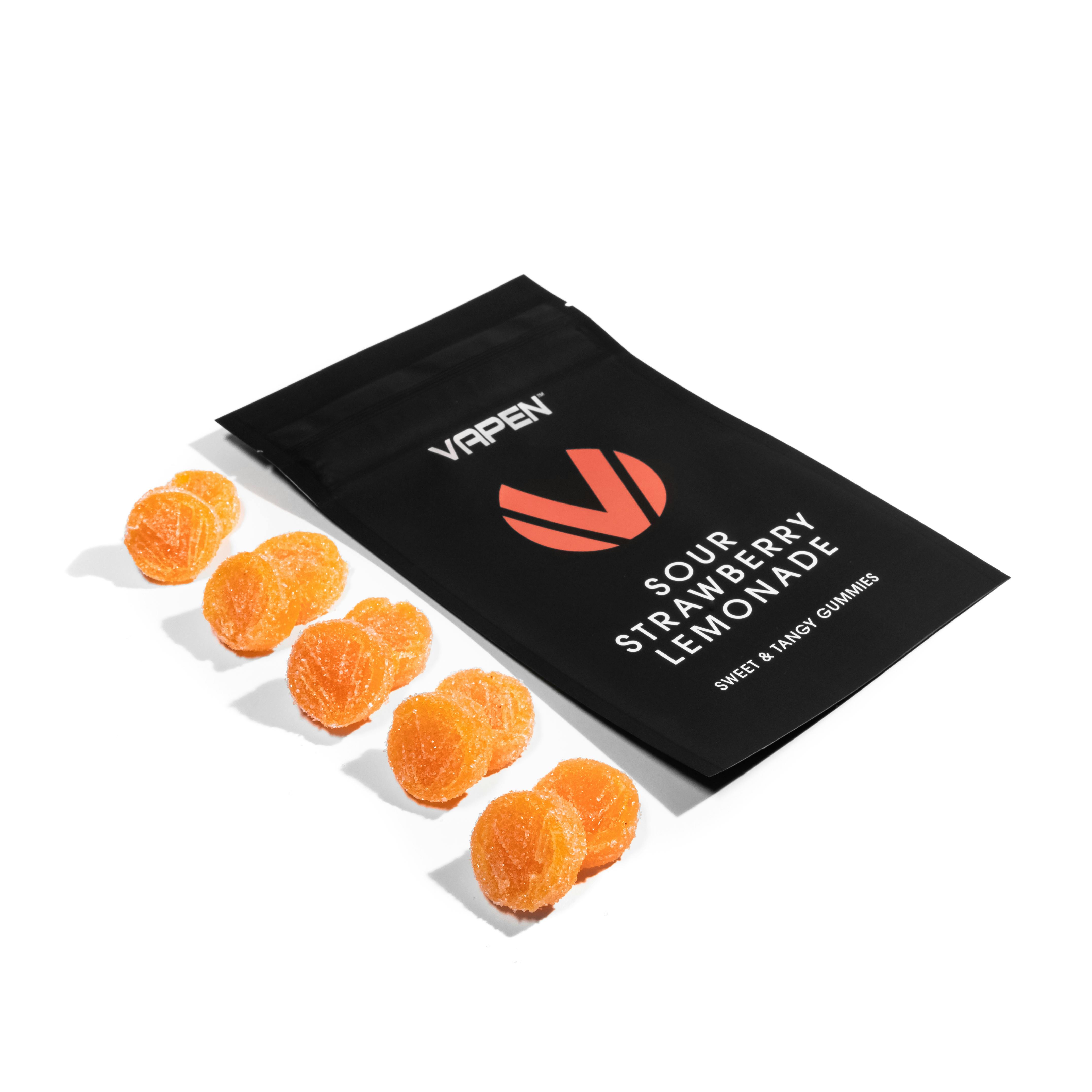 Vapen - Gummies Sour Strawberry Lemonade THC