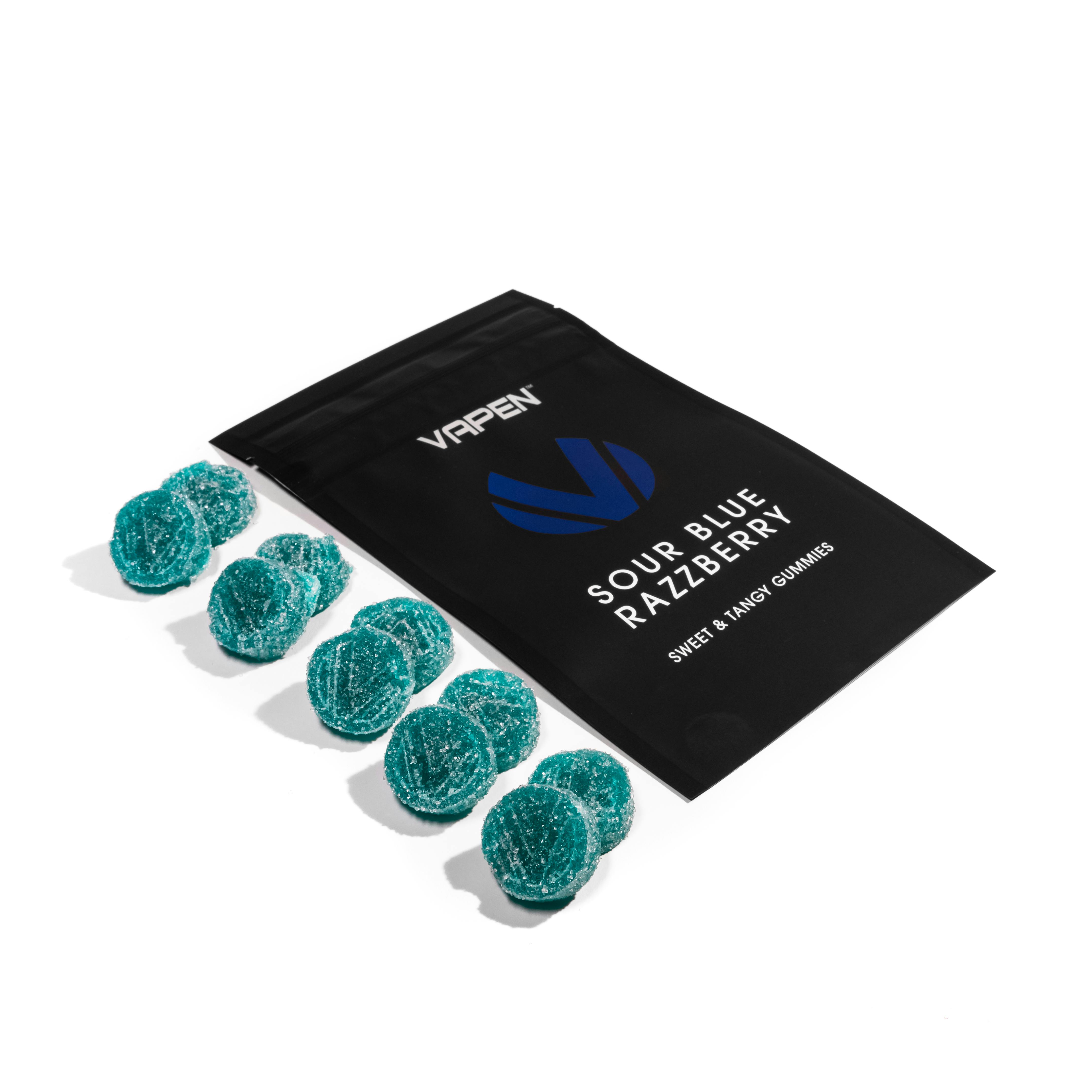 Vapen - Gummies Sour Blue Razzberry THC