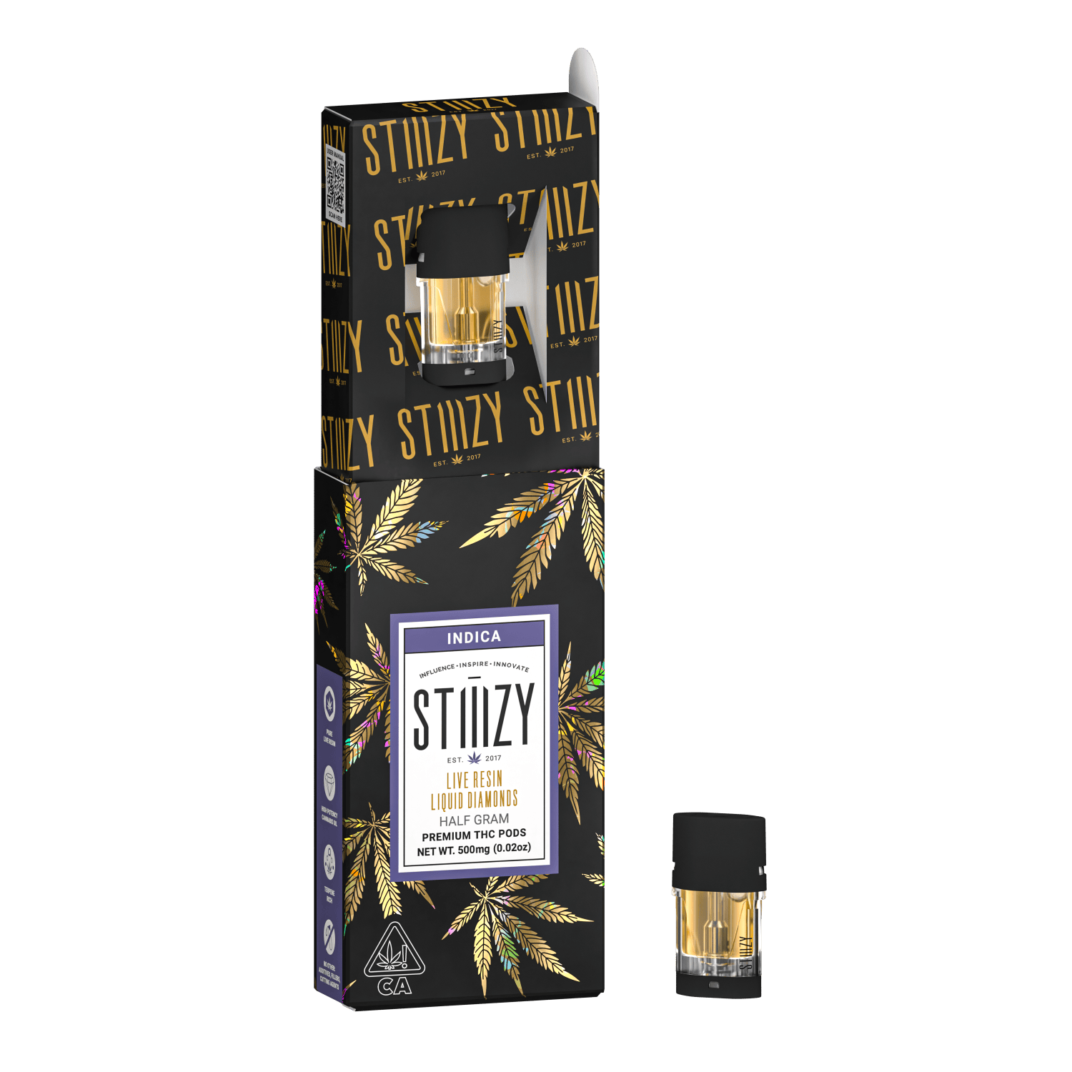 Vape Cartridge - TAHOE OG .5G Live Resin Liquid Diamonds Pod - STIIIZY