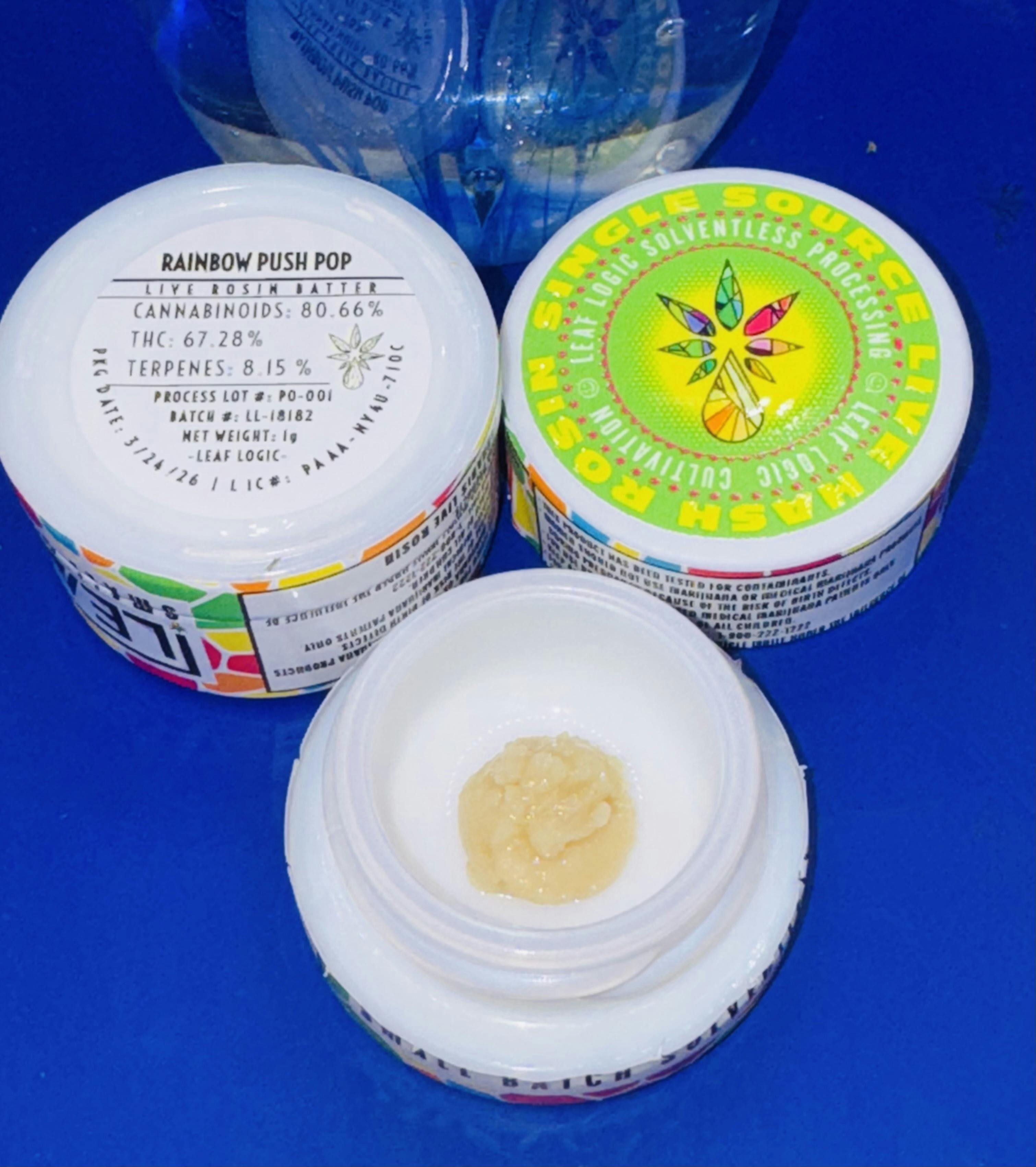 Leaf Logic | RAINBOW PUSH POP - 1G - LIVE BATTER