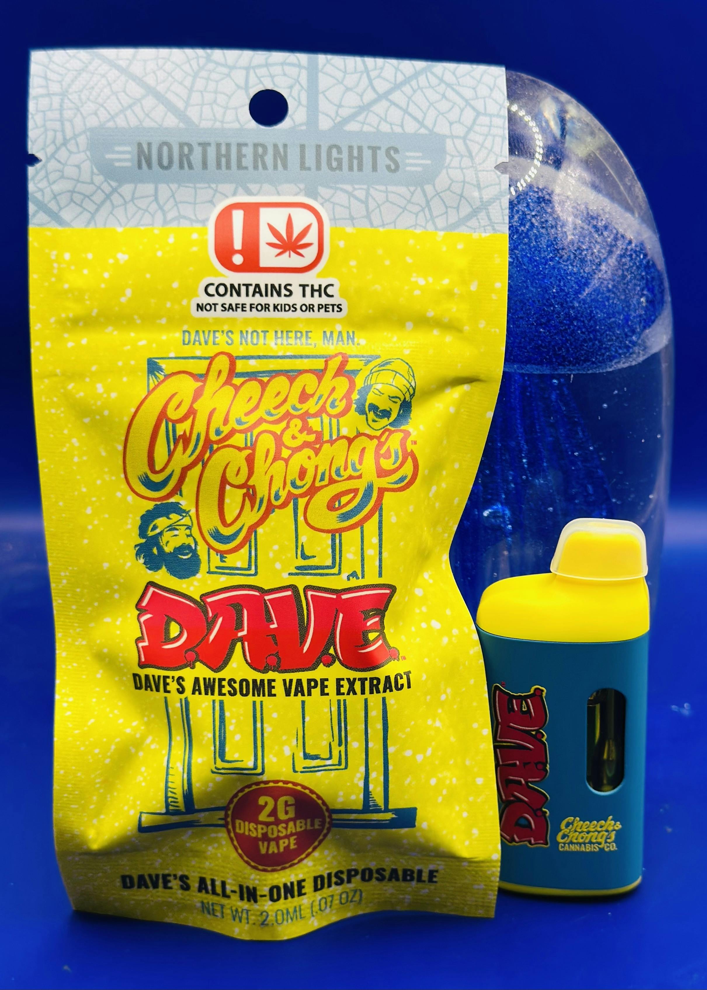 D.A.V.E. - 2 gram Disposable Vape - Northern Lights - Indica