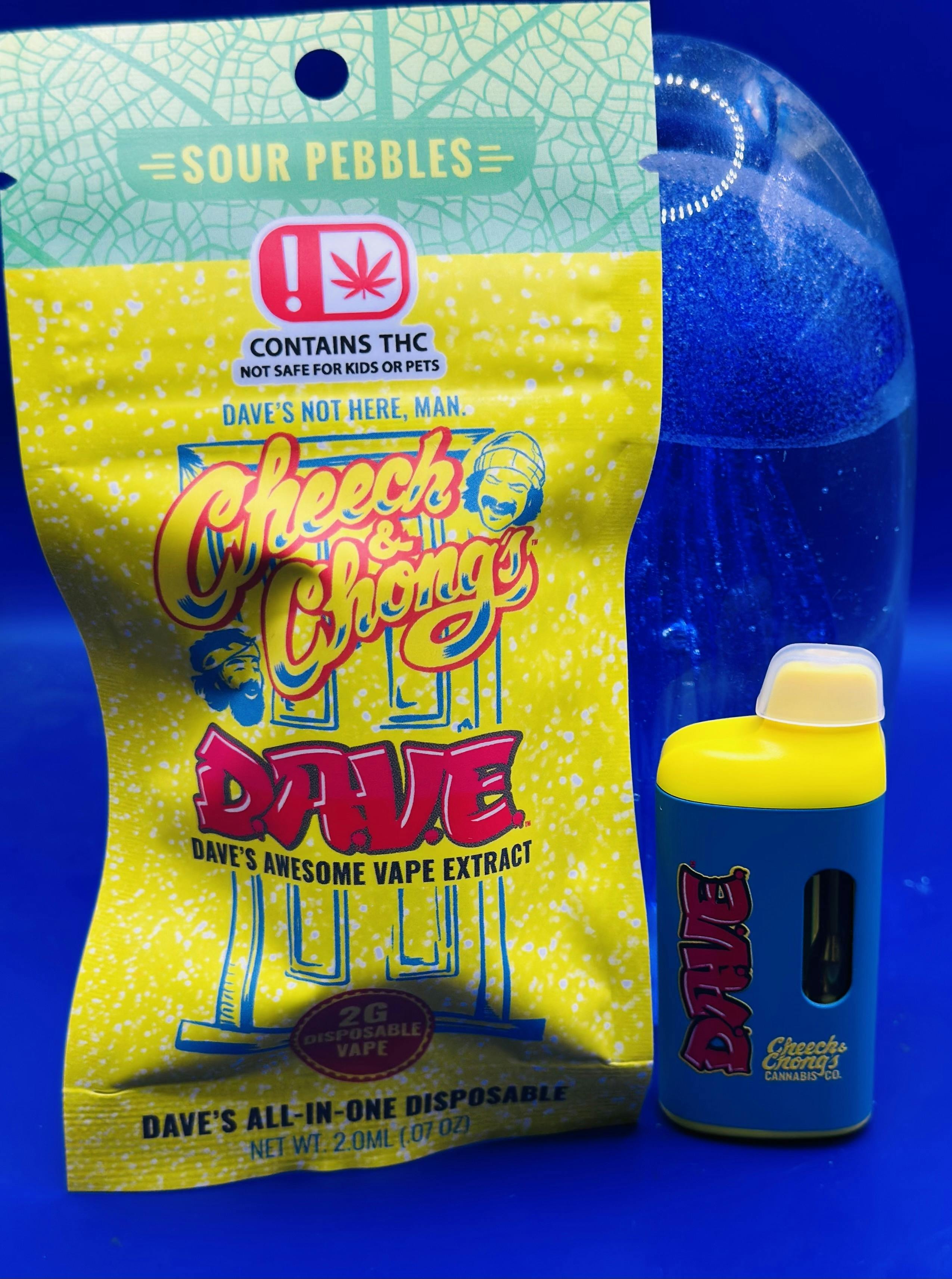 D.A.V.E. - 2 gram Disposable Vape - Sour Pebbles - Sativa
